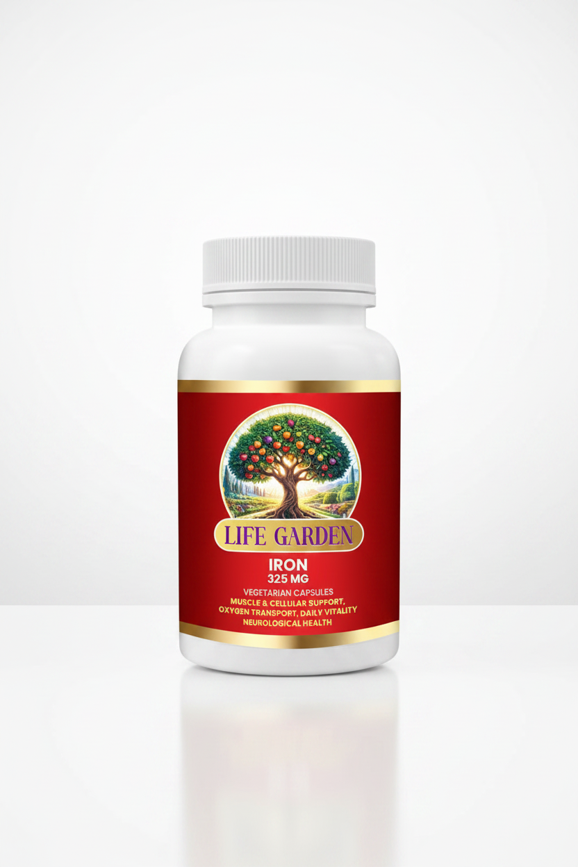LIFE GARDEN Iron 325 MG Vegetarian Capsules