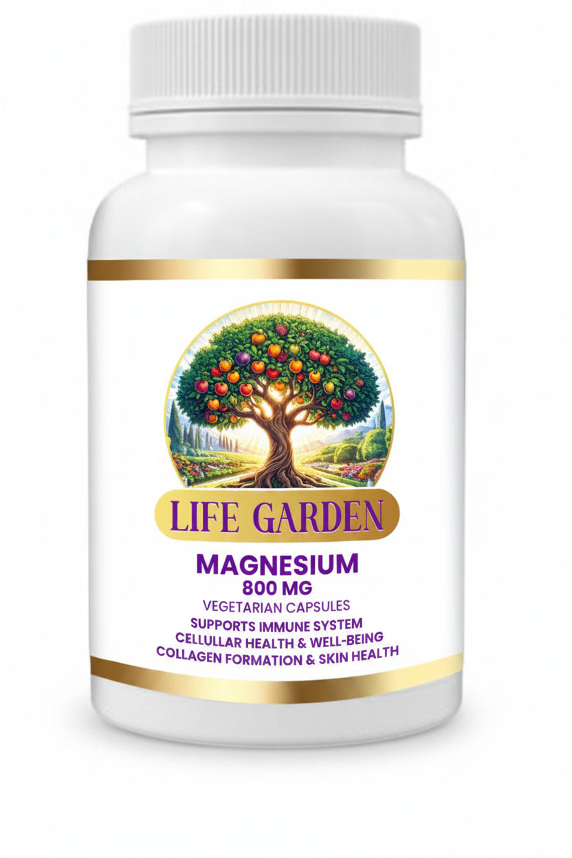 LIFE GARDEN Magnesium 800 MG Vegetarian Capsules