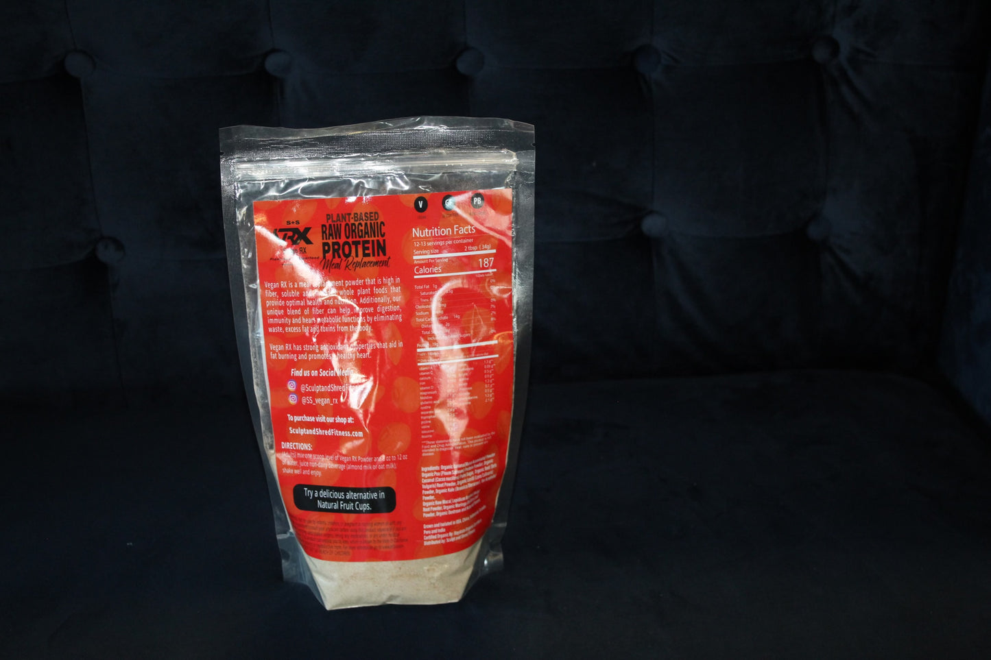 NEW – S+S VEGAN RX STRAWBERRY MEAL REPLACEMENT POWDER