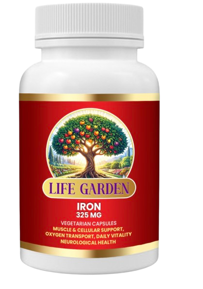 LIFE GARDEN Iron 325 MG Vegetarian Capsules