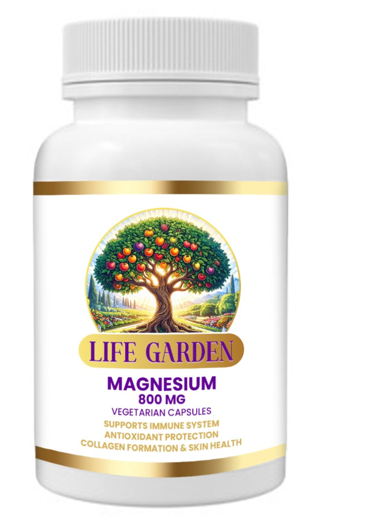 LIFE GARDEN Magnesium 800 MG Vegetarian Capsules