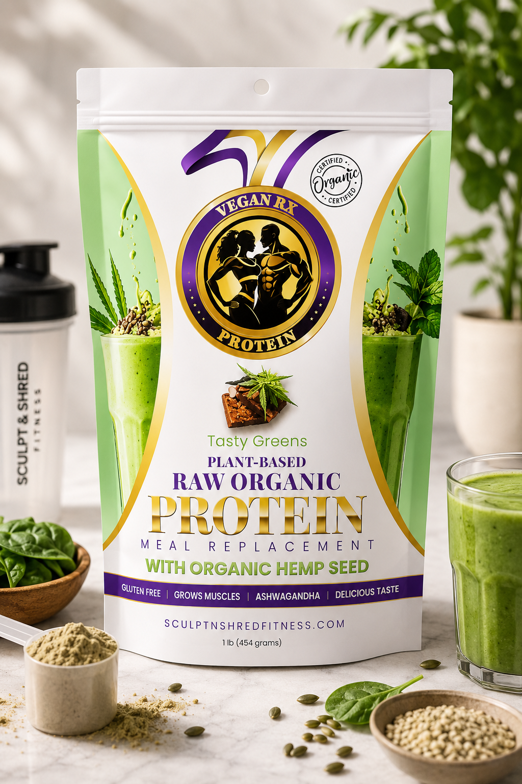 NEW S+S Vegan Rx Superfood Meal Replacement Protein Powder