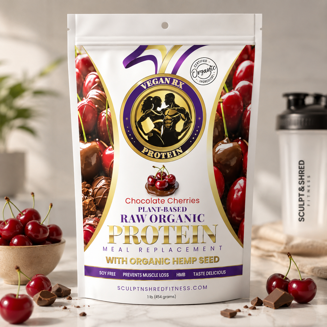 NEW S+S Vegan Rx Superfood Meal Replacement Protein Powder