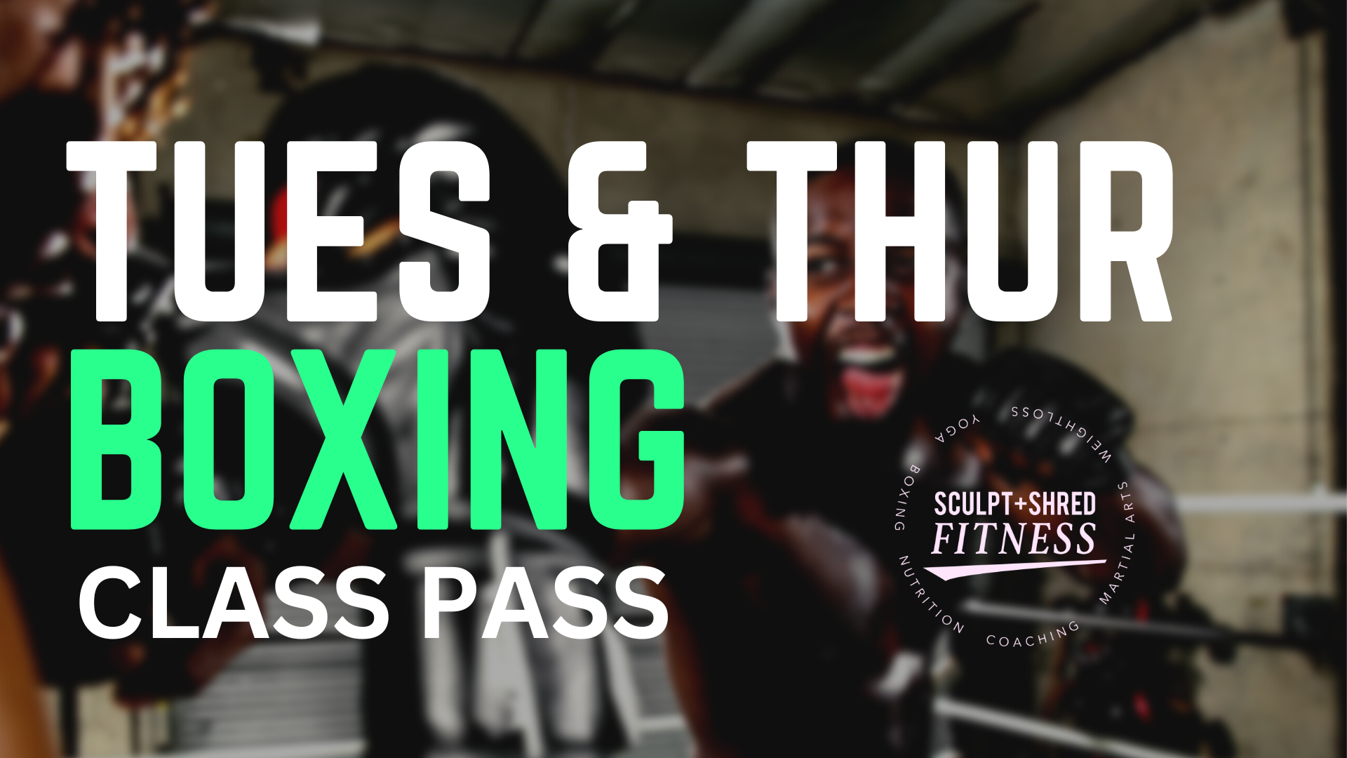 Boxing Class Pass - Tuesday And Thursday (8 Classes) – Sculpt and Shred ...